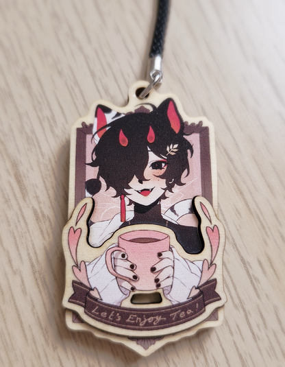 Torako Tea Time - Wooden Charm