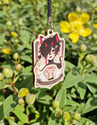 Torako Tea Time - Wooden Charm