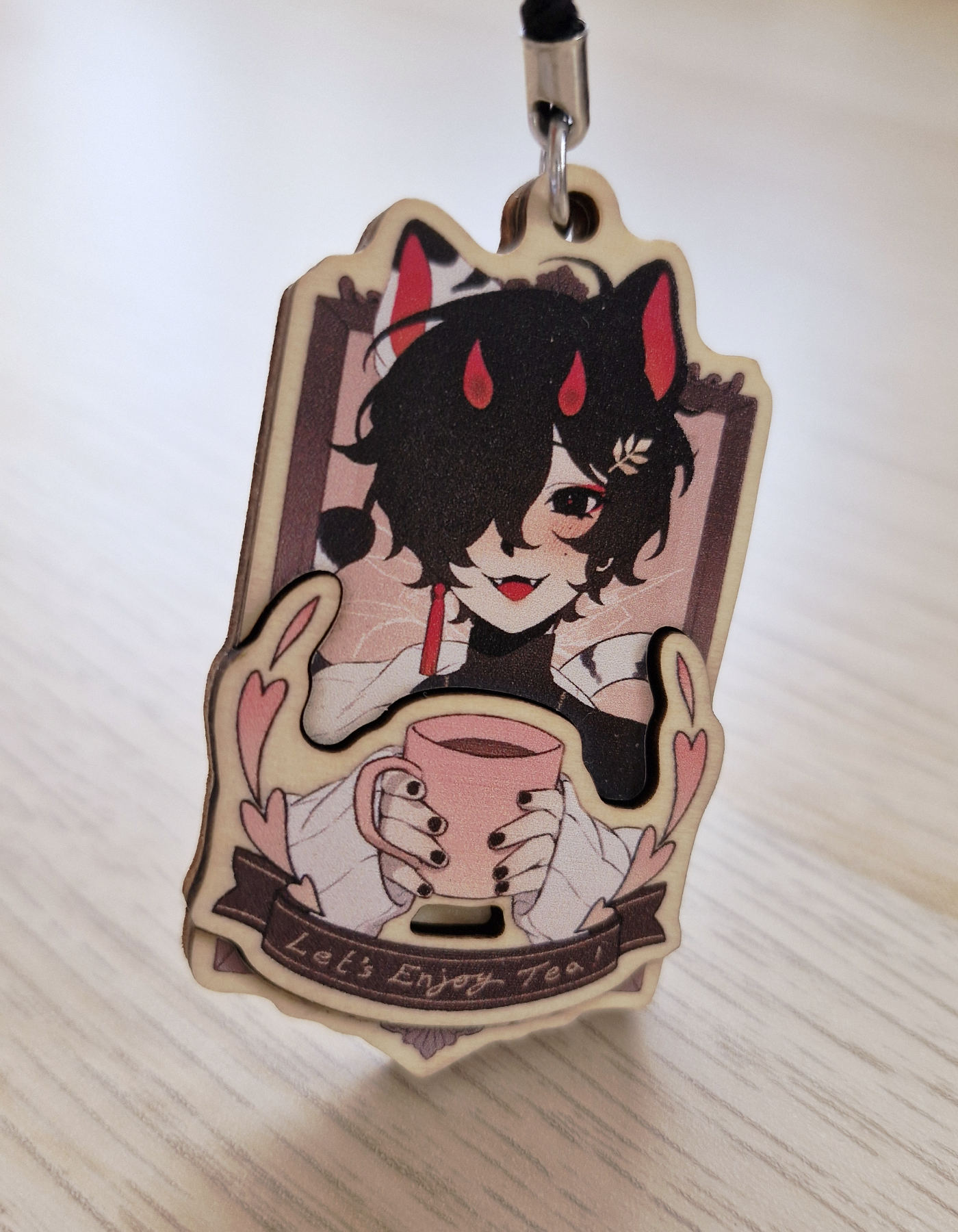 Torako Tea Time - Wooden Charm