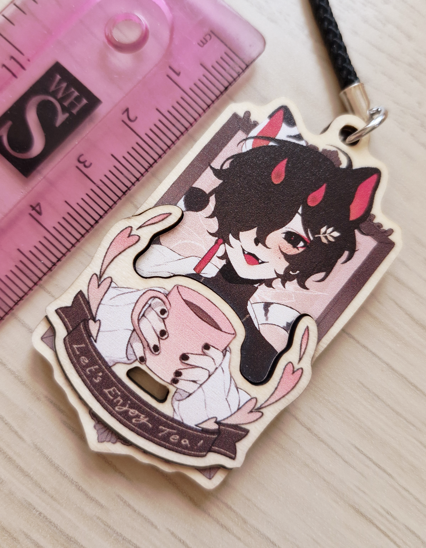 Torako Tea Time - Wooden Charm